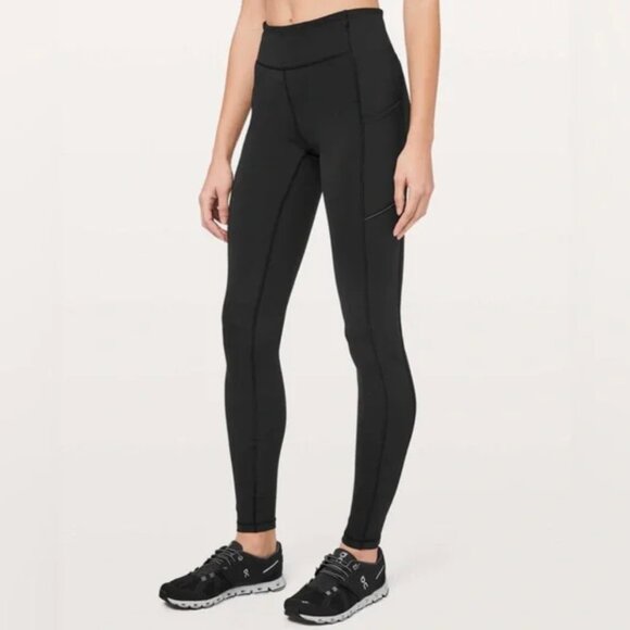 Lululemon Speed Up Tight Tall 31" Black - Size 6 TALL Leggings Pockets - Picture 1 of 11